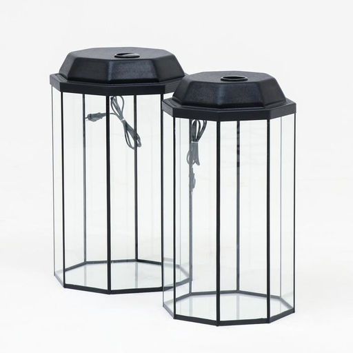 Комплект аквариумов Матрёшка с крышками, восьмигранные, 24 литра, 32 литра - Пижон фото 2