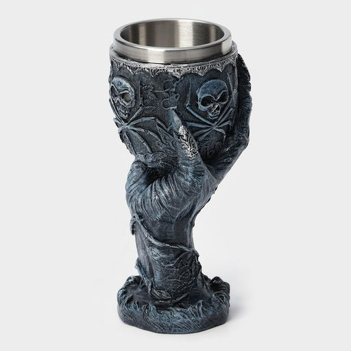Бокал средневековый «Магическая рука», 200 мл, нержавеющая сталь, серый