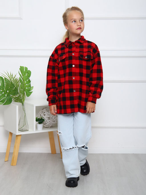 РБ013 Рубашка Мейн (красный) - Милаша фото 5