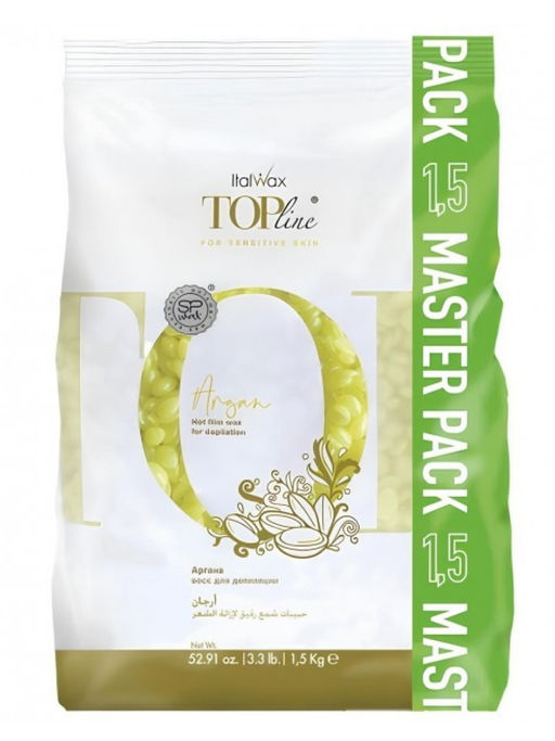 Ital Wax Line Воск горячий плёночный для депиляции в гранулах / Top Line For Sensitive Skin Argan, 1,5 кг