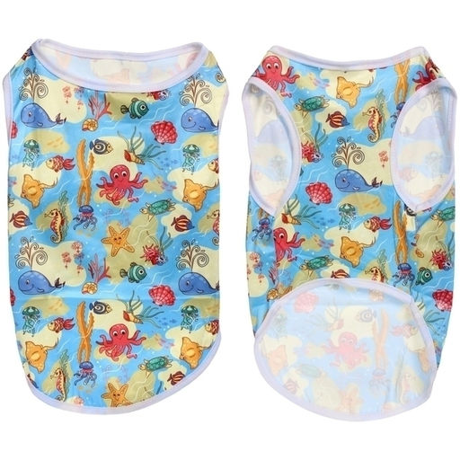 Цена за 2 шт. Майка для собак и кошек мелких и средних пород "БРО на стиле", пляжная вечеринка, размер ХL (длина спинки 36см, объем груди 43см, от 9 до 12кг)