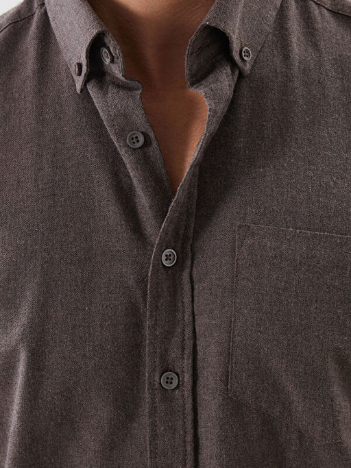 Regular Fit Uzun Kollu Gabardin Erkek G?mlek