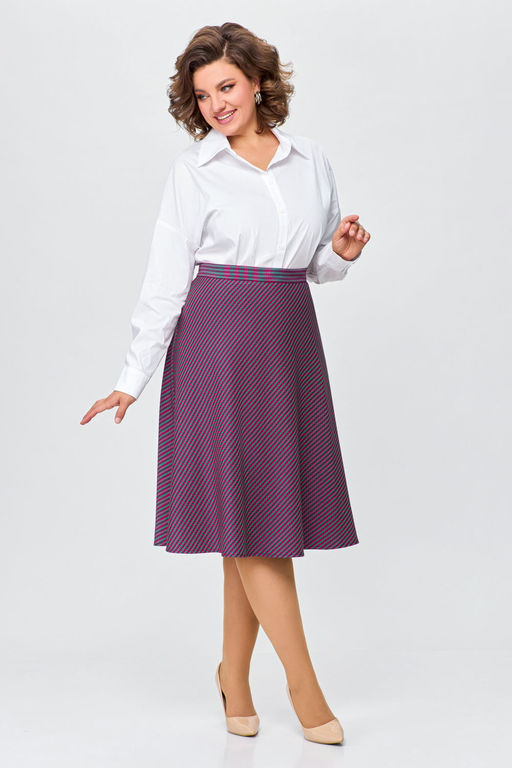 Блуза Swallow 803.2 черный+серебряный узор фото 76