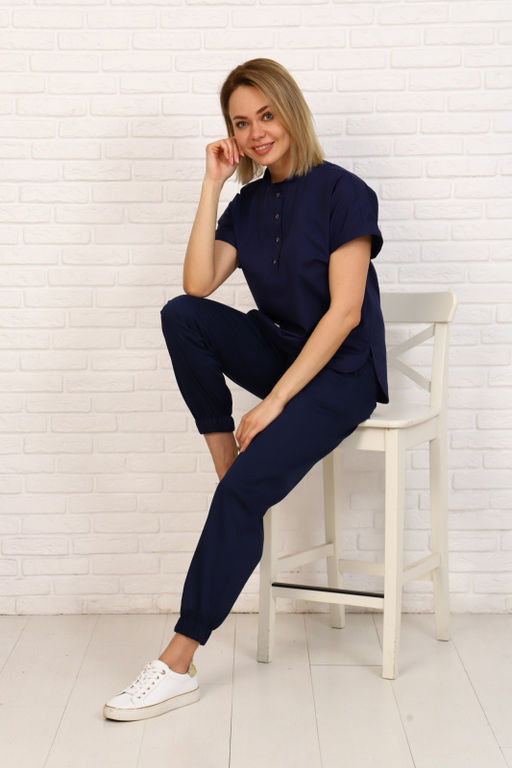 Куртка женская 189 ТС. Цвет: темно-синий - Стильб фото 6