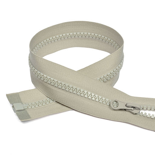 Молния Mzip трактор №5 1 замок усил.зв., 70см, цв.F310 св.серый уп.10шт