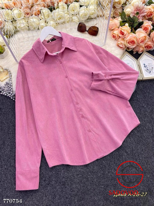 Женская вельветовая рубашка - Bruno фото 7