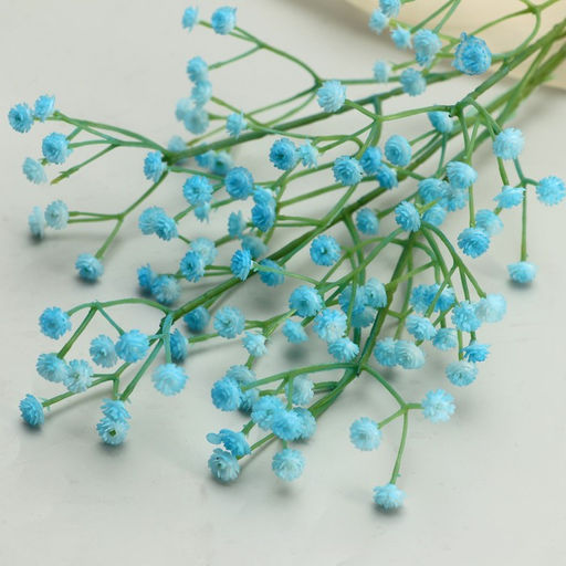 Цена за 2 шт. Цветы искусственные «Гипсофила хлопчатая», h=60 см, бирюзовые