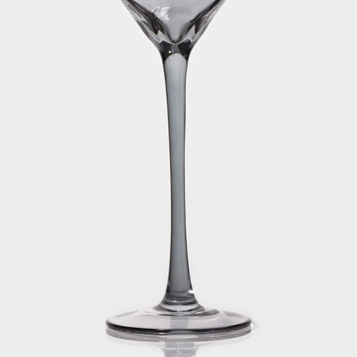 Бокалы для шампанского Magistro «Дарио», 180 мл, 7×27.5 см, набор 2 шт., стекло, графитовые