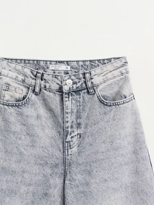 Джинсы wide leg с высокой посадкой / Zarina фото 3