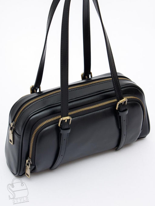 Сумка женская кожаная 3009VG black  Vitelli Grassi