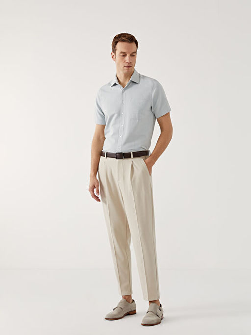 Regular Fit K?sa Kollu Arm?rl? Erkek G?mlek