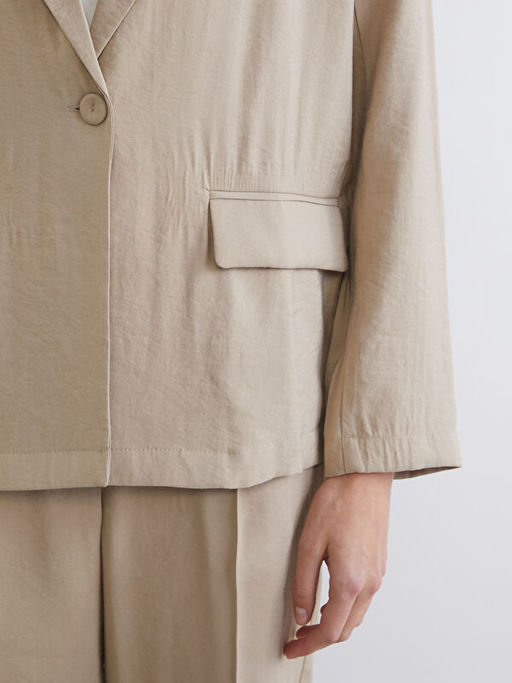 Gabardin Kad?n Blazer Ceket