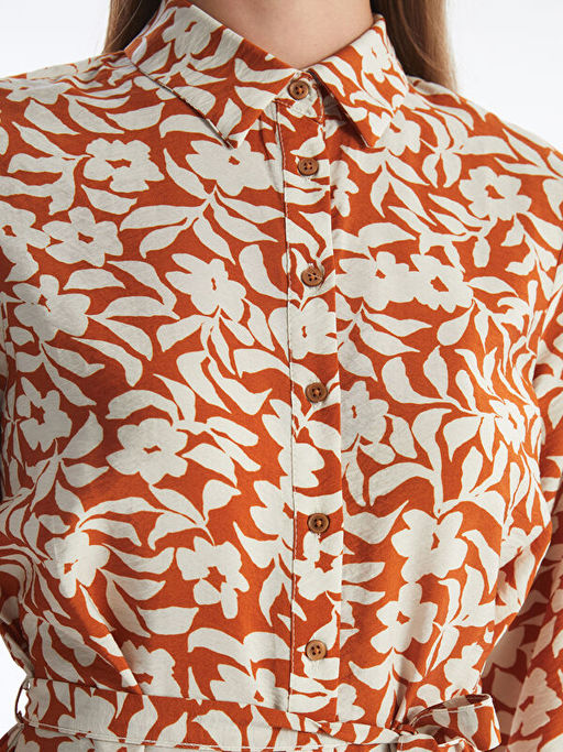 ?i?ekli Kad?n G?mlek Elbise