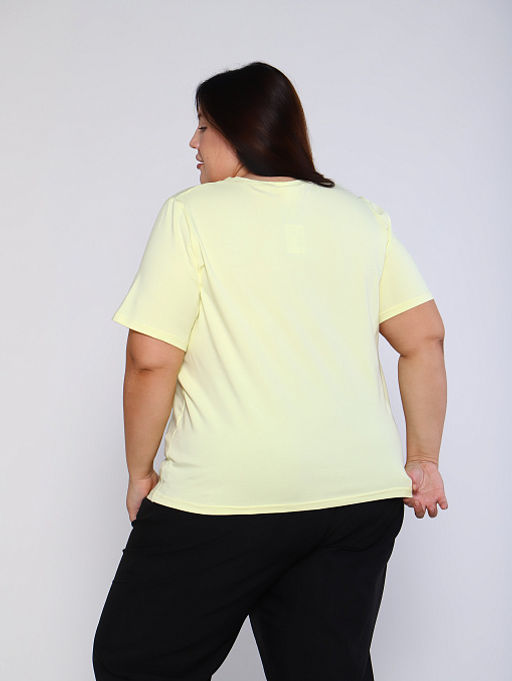 Футболка базовая_715/желтый - Ihomelux фото 12