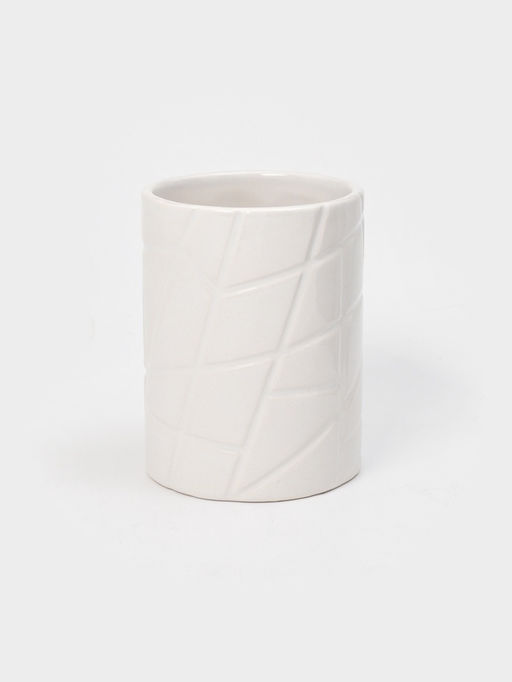 Набор для ванной Fantasy, 2 предмета, дозатор для мыла, стакан, белый