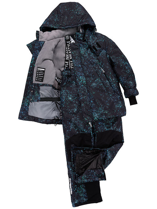 Костюм 7з6124 черный/бирюза - Nikastyle фото 4