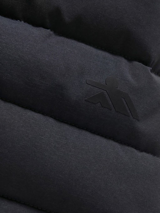 Куртка мужская стёганая с капюшоном с графеновой подкладкой черного цвета 9623_1Ch