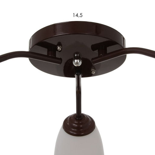 Люстра «Оникс» BayerLux 3×15 Вт E27, коричневый, 50×50×15 см