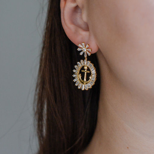 Серьги Арт. 3V-3435-Y - MyGemma фото 4