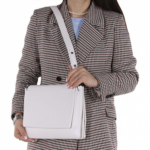 Сумка 9406AY white Polina&Eiterou