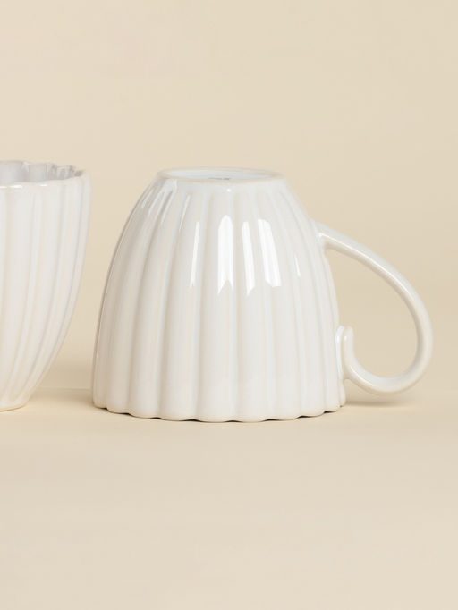 Набор кружек SL Home «Нимфея», 300 мл, 2 шт., керамика, теплый белый