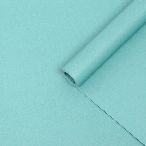 Бумага крафт двустороняя, бирюзовый 0.68×10 м