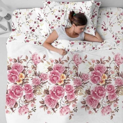 КПБ Нежный шепот бязь хлопок 100% Семейный - Лен поволжья фото 2