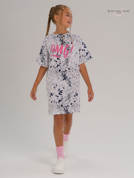 Платье Teen бум синий OMG - Sovalina фото 9