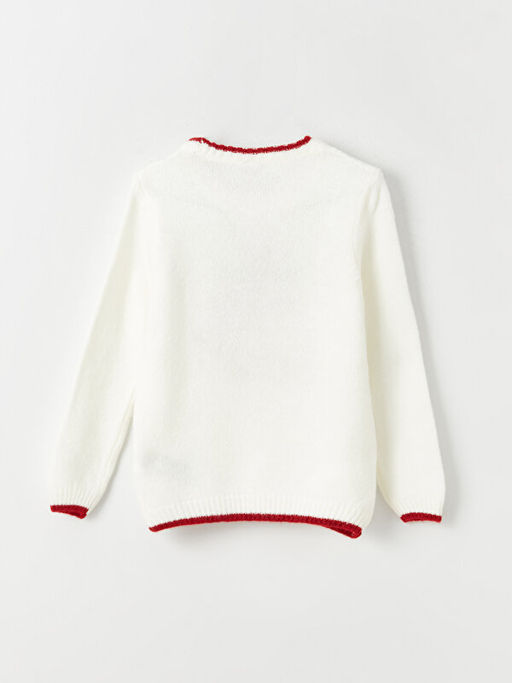 Bisiklet Yaka Nak??l? Uzun Kollu K?z ?ocuk Triko Kazak - Waikiki фото 2