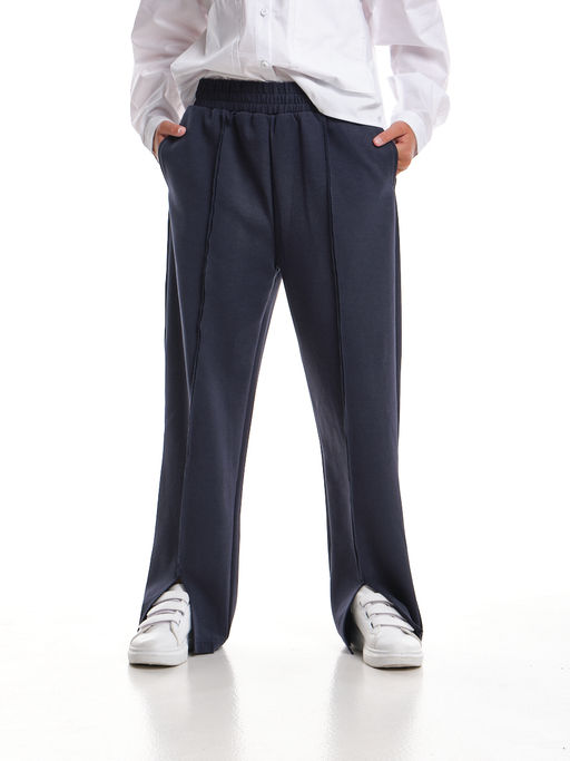 Брюки со строчкой для девочки 33-7499 хаки - Mini maxi фото 21