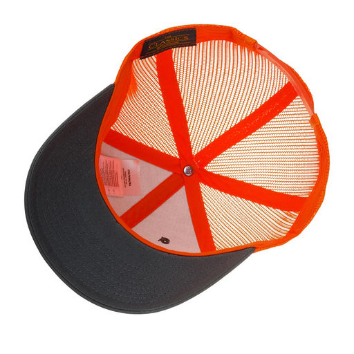 Бейсболка FLEXFIT арт. 6606T (темно-серый / оранжевый)  фото 3