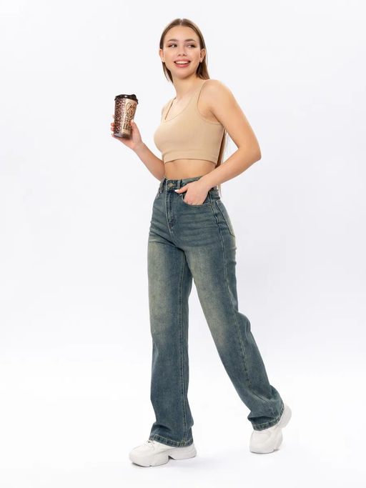 Джинсы трубы - No name фото 2