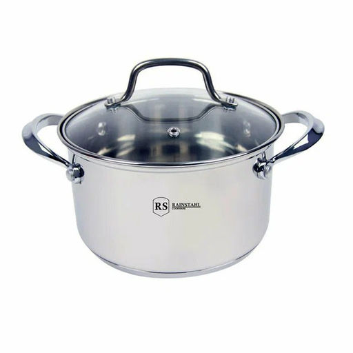 Набор посуды 6 пр "Бохманн" (2,0л,2,7л,3,7л) стекл. крыш., капсульное дно, арт. 1616-06RS/CW