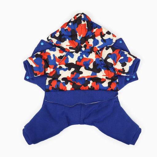 Комбинезон Go-Иди с утяжкой, размер 18 (ДС 40, ОГ 50, ОШ 38 см), синий/камуфляж - Simaland фото 9