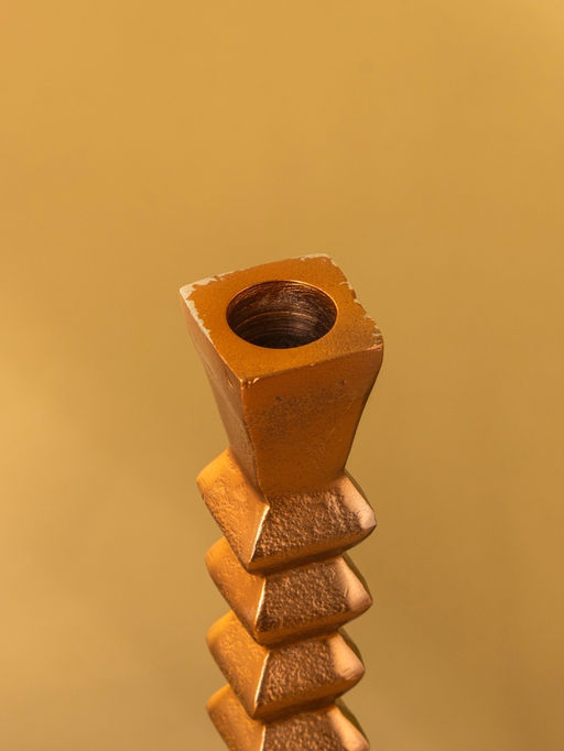 Подсвечник «Спираль», 14×14×38 см, алюминий