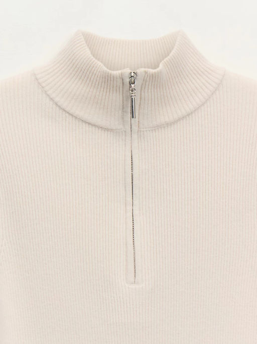 Джемпер в рубчик с молнией / Zarina  фото 9