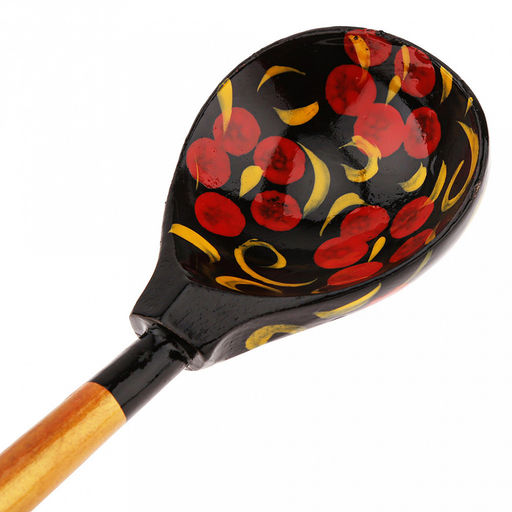 Ложка столовая деревянная 19х6х2,5см, Роспись (Россия) - Домашняя мода фото 7