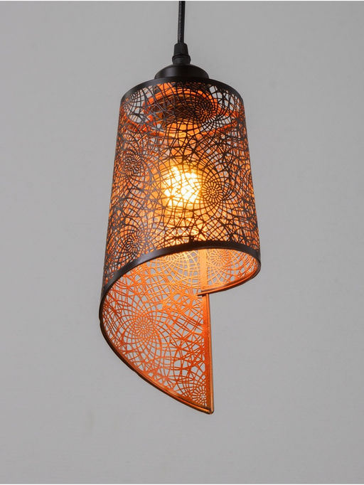 Светильник «Манчестер» (Вышивка) 1×40 Вт Е27 черный 12.5×12.5×24+100 см