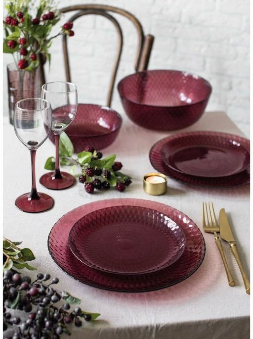 Набор столовый ИДИЛЛИЯ ЛИЛАК ( c фужерами ) 30 пр арт. O0016 /Люминарк/ - Luminarc фото 14