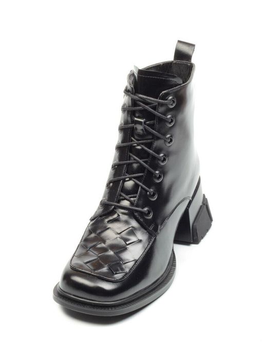 01-CYY11-1 BLACK Ботинки демисезонные женские (натуральная кожа, байка) - Фабричный китай фото 7