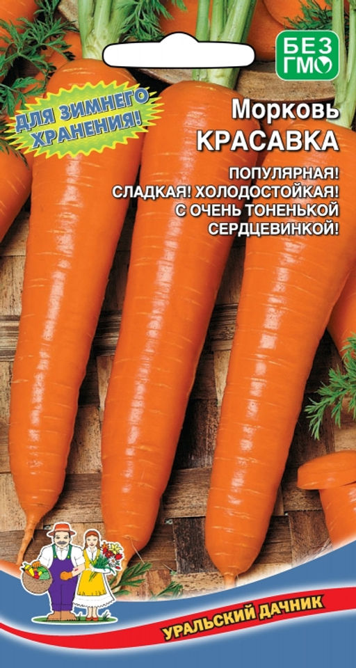 Морковь КРАСАВКА Для зимнего хранения! Очень тоненькая сердцевина- просто ниточка!
