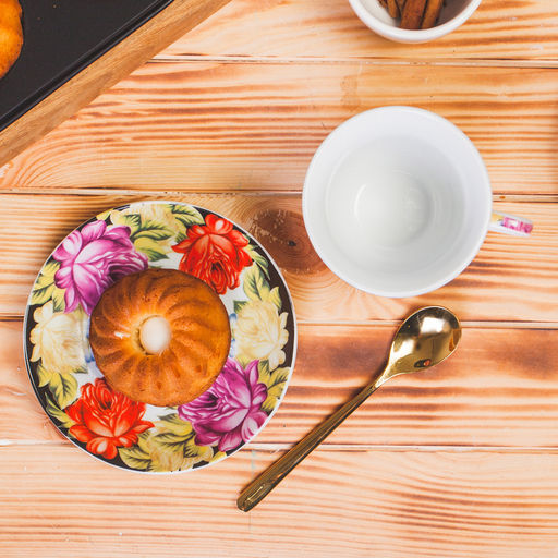 Сервиз чайный Доляна Роспись, 4 предмета: 2 чашки 210 мл, 2 блюдца d=14 см, керамика  фото 10