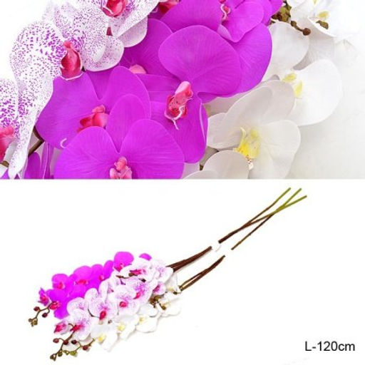 Цветок искусственный Орхидея 120 см 9 цветков / 149NA-26 /уп 15/150/ - Галеонтрейд фото 2