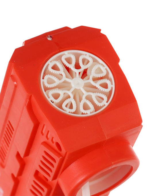 Генератор мыльных пузырей Пистолет, световые эффекты, работает от батареек, красный - Simaland фото 7