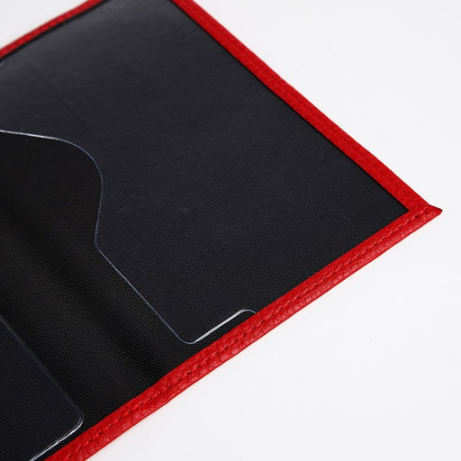 Обложка для паспорта, с гербом, красная