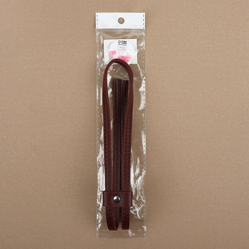 Утяжка для сумки, 85×0.8 см, цвет коричневый, серебряный