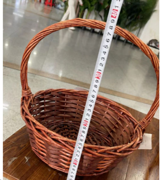 Корзина плетеная 2 штуки темно коричневые большая и средняя / S/2 22-42 /уп 28/ круглая - ГалеонТрейд фото 2