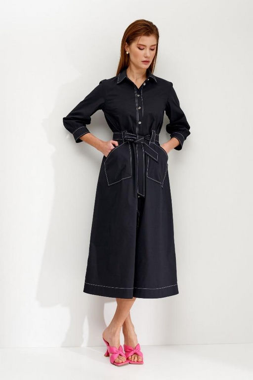 Платье свободного силуэта Ara (Цвет: Коралл) - Morozov Amavie фото 9