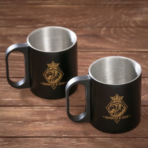 Подарочный набор туристический Характер и сила: термос 500 мл, кружка 2 шт.