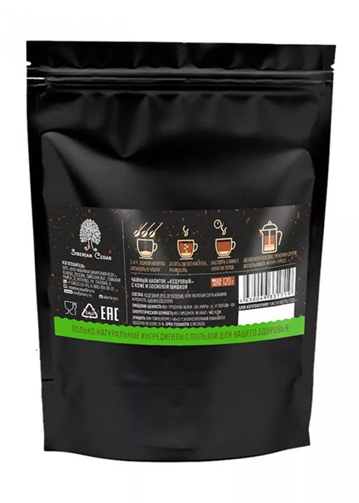 Кедровый напиток с кофе и сосновой шишкой, 120 г - Сибирский кедр фото 6